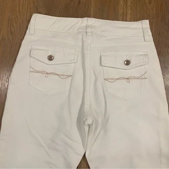 Lee Jeans White Capri Size 6 Medium - Picture 6 of 8